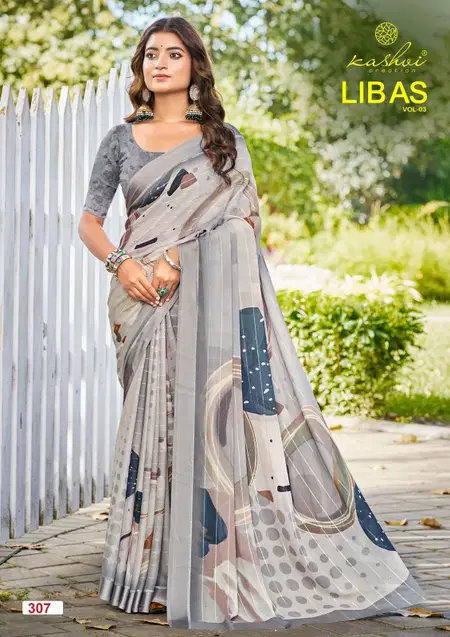 Libas Vol 3 By Kashvi Dull Moss Daily Wear Saree Wholesale Shop In Surat
